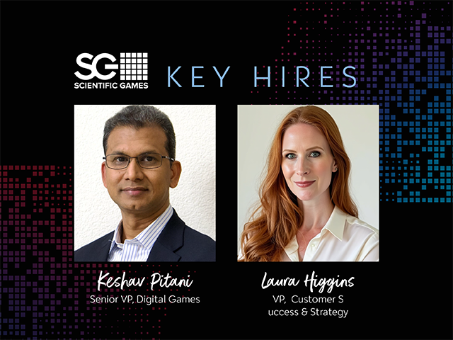 Scientific Games builds on our digital lottery momentum, bolstering our team to continue investment in our globally expanding digital business. Welcome Keshav Pitani, SVP, Digital Games and Laura Higgins, VP, Customer Success & Strategy.